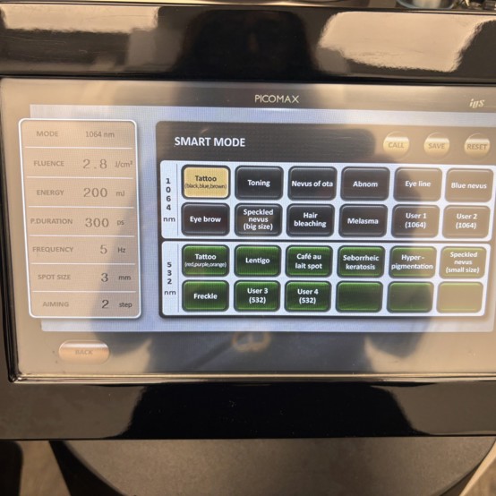 used picosecond laser